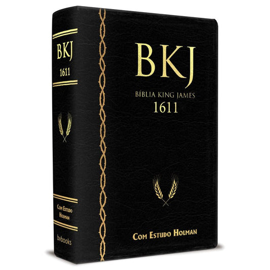 Bíblia Sagrada King James Fiel com Estudo Holman | Letra Normal | Preta