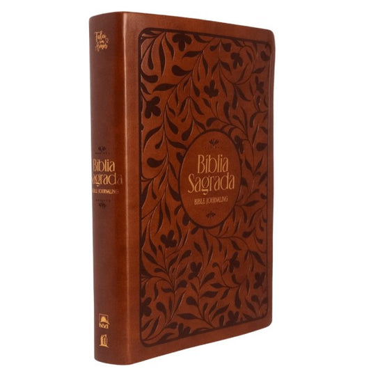 Bíblia Bible Journaling | NVI | Letra Normal | Courosoft Marrom