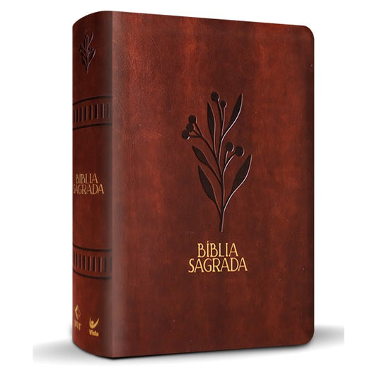 Biblia Mujeres | Viviane Martinello | NVT | Espacio Para Anotaciones | Tapa Lujo Oliveira Marrón