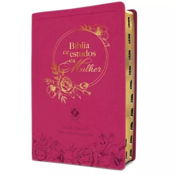 Bíblia de Estudo da Mulher | NVT | Capa Rosa