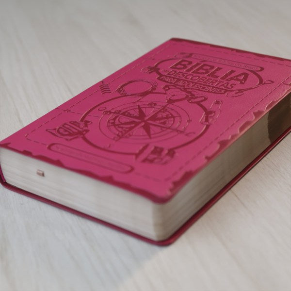 Bíblia das Descobertas para Adolescentes | Letra Normal | NTLH | Capa Luxo Rosa