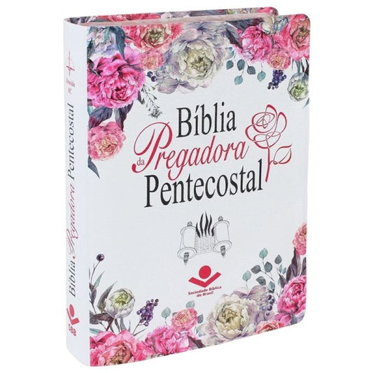 Bíblia Grande da Pregadora Pentecostal | Letra Normal | ARC | Capa Couro Ilustrada