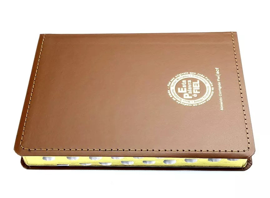 Biblia Sagrada Slim | ACF | Letra Media | Índice Capa | Caramelo Luxo