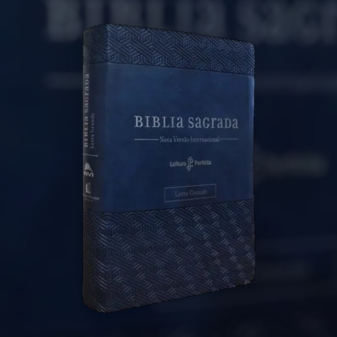 Bíblia Sagrada – Leitura Perfeita | Letra Grande | NVI | Espaço para anotações – Azul