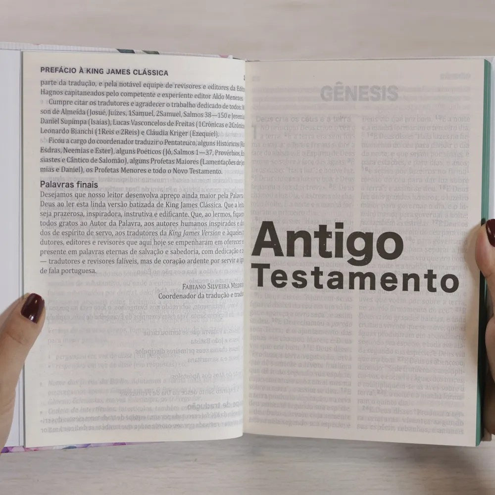 Bíblia Sagrada King James | Letra Extra Grande | Capa Dura Modelo Vida