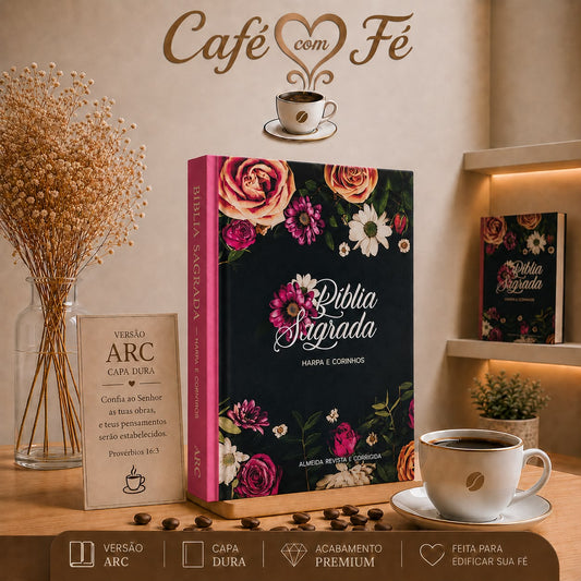 Bíblia Slim ARC - Capa dura Flores