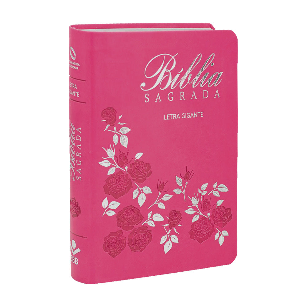 Biblia Sagrada | NAA | Letra Gigante | Capa Rosa C/ Indice