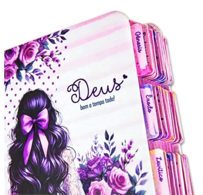 Bíblia Sagrada - Princesa do senhor Lilás - Abas