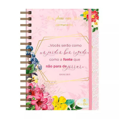Planner Devocional Plano Com Deus Permanente - Capa Abundância