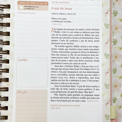 Planner Devocional Plano Com Deus Permanente - Capa Abundância