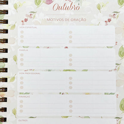 Planner Devocional Plano Com Deus Permanente - Capa Abundância