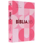 Bíblia 365 Rosa Feminina | NAA | Letra Grande | Capa Dura