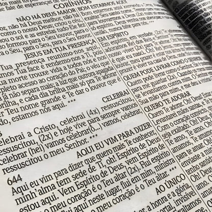 Bíblia Sagrada | ARC | Capa Dura Poá | Letra Gigante | Harpa e Corinhos