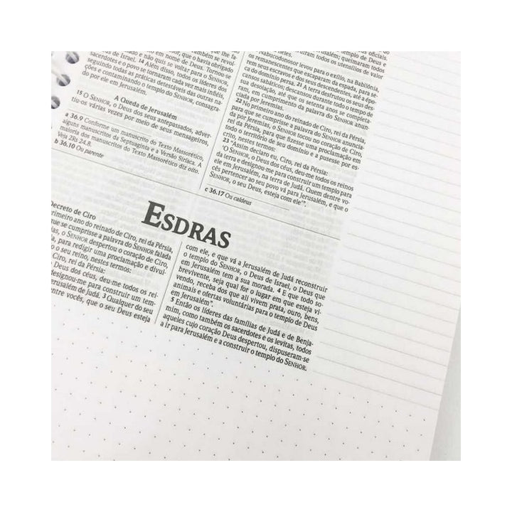 Bíblia Sagrada Anote Espiral Flores Aquarela | NVI | Letra Normal | Capa Dura