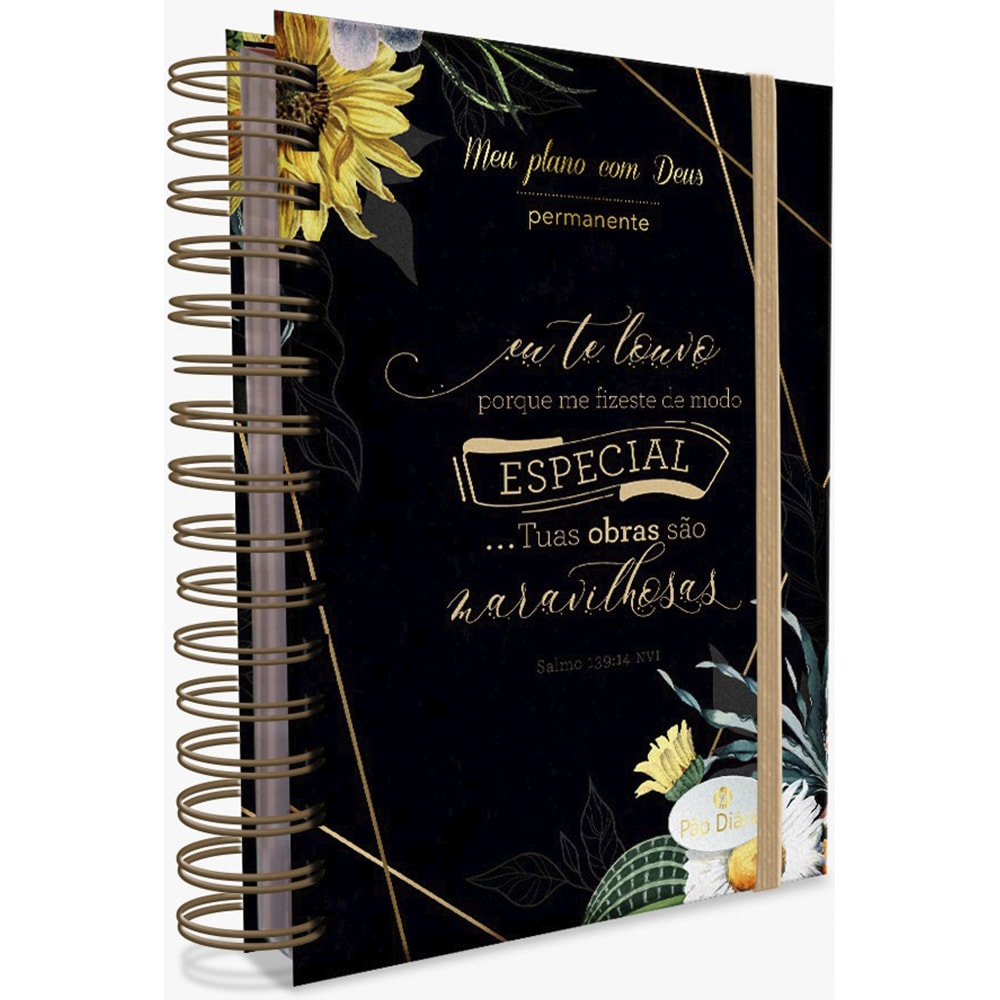Planner Meu plano com Deus | Eu te Louvo | Capa Dura Espiral