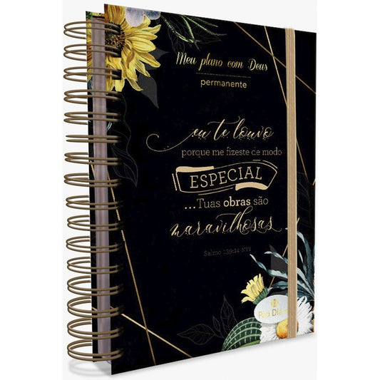 Planner Meu plano com Deus | Eu te Louvo | Capa Dura Espiral