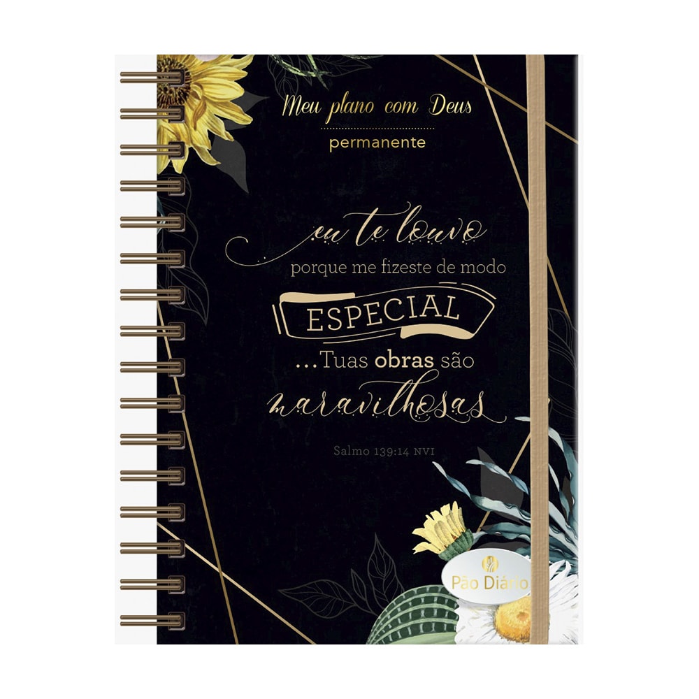 Planner Meu plano com Deus | Eu te Louvo | Capa Dura Espiral