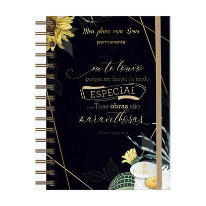 Planner Meu plano com Deus | Eu te Louvo | Capa Dura Espiral