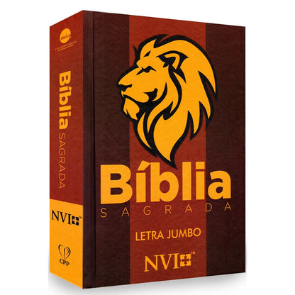 Bíblia Sagrada NVI Letra Jumbo - Leão Figura