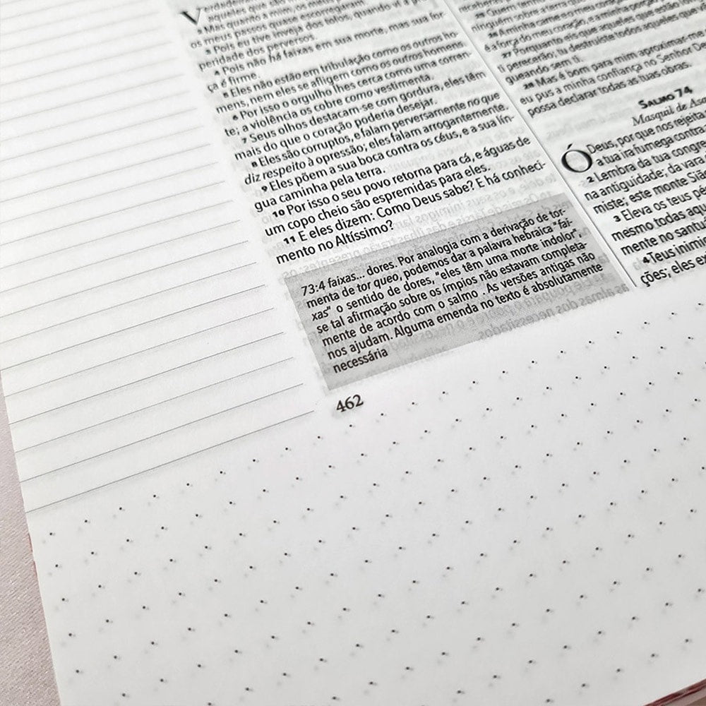 Bíblia King James 1611 Anote Purple Flower | BKJ | Letra Normal | Com Espaço Para Anotações