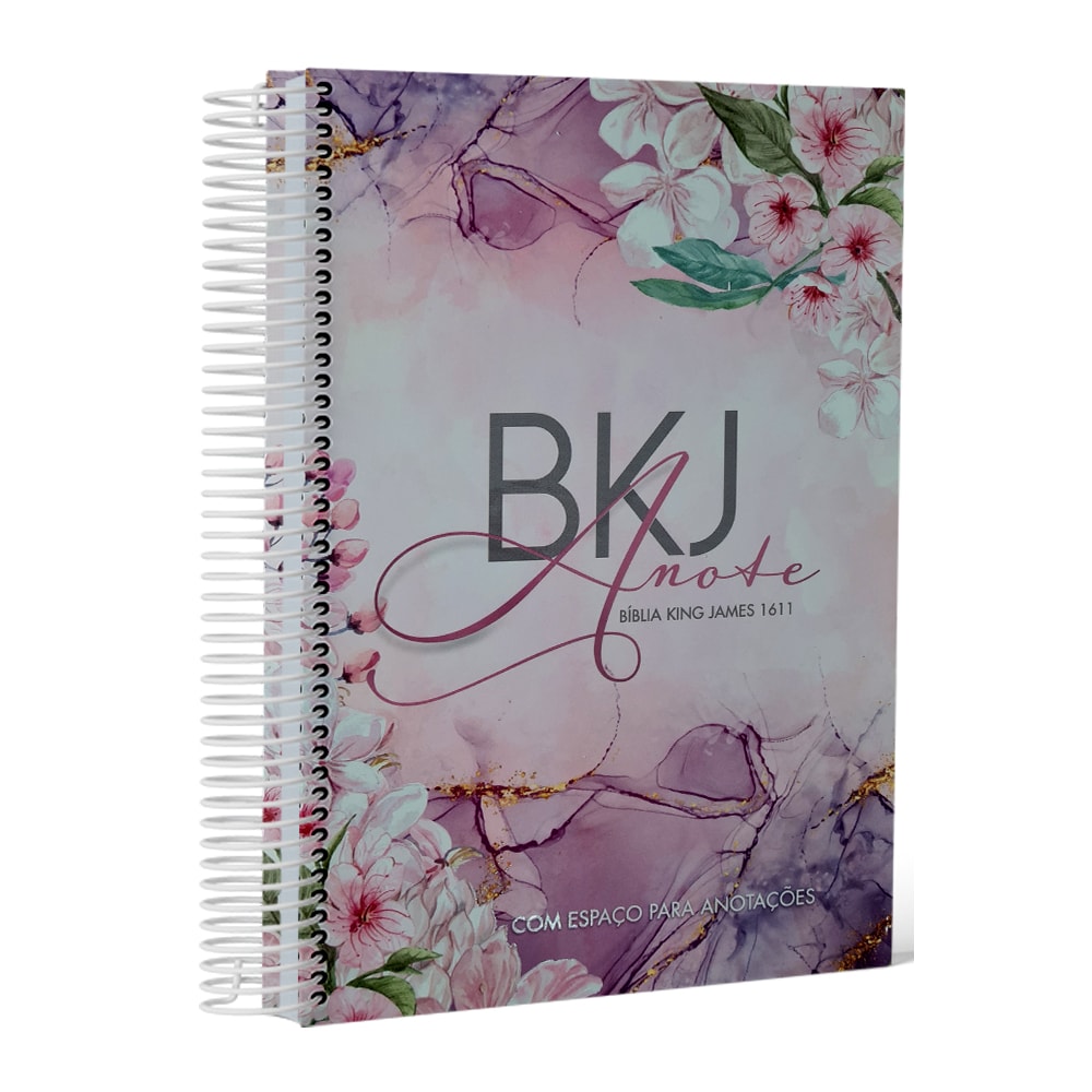 Bíblia King James 1611 Anote Purple Flower | BKJ | Letra Normal | Com Espaço Para Anotações