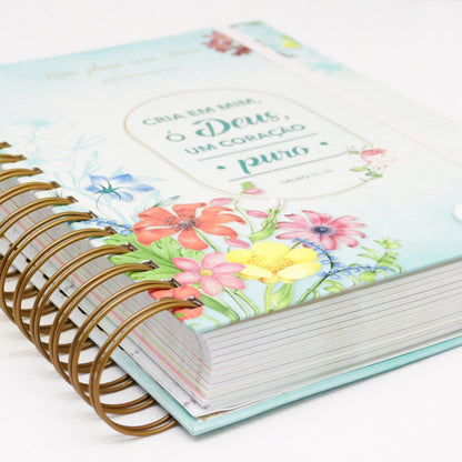 Planner Meu Plano com Deus | Coração Puro | Capa Dura Espiral
