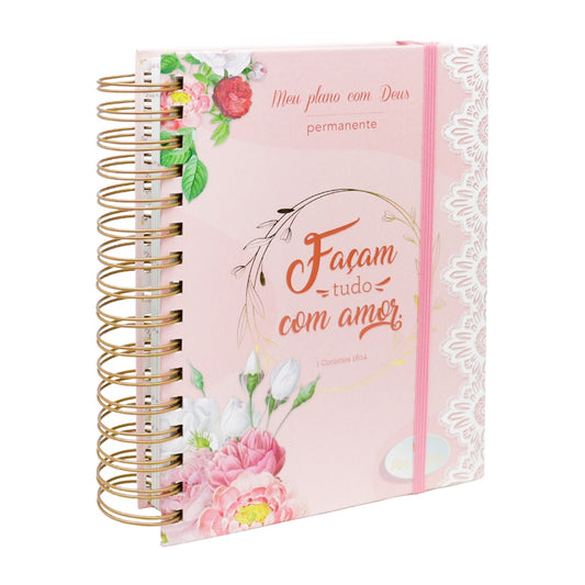 Planner Meu Plano com Deus | Amor | Capa Dura Espiral