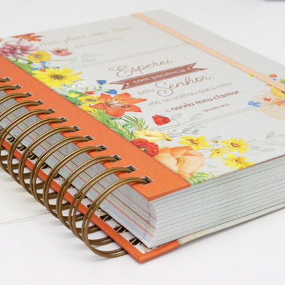 Planner Meu Plano com Deus | Esperei com Paciência | Capa Dura Espiral