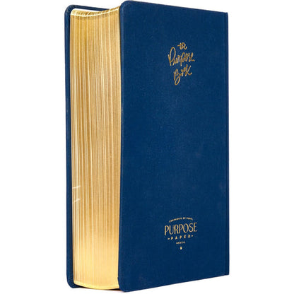 Bíblia The Purpose Book | A21 | Letra Normal | Espaço Para Anotações | Capa Tecido Azul Reino