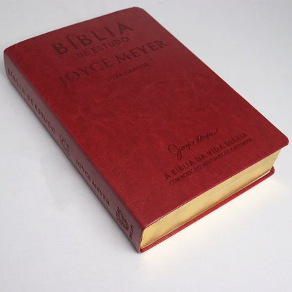 Joyce Meyer Study Bible | NIV | Large Print | Luxury Gold Cover