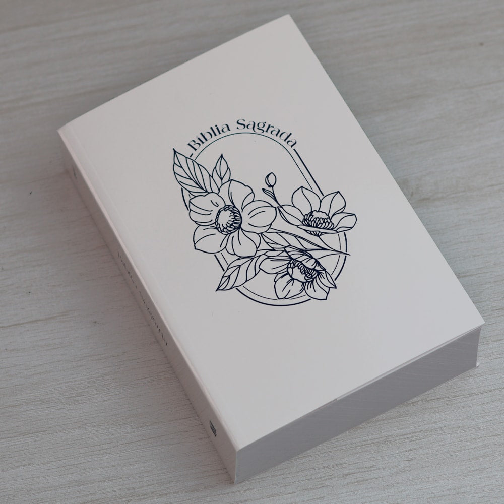 Bíblia Sagrada Flores | ACF | Letra Normal | Capa Brochura
