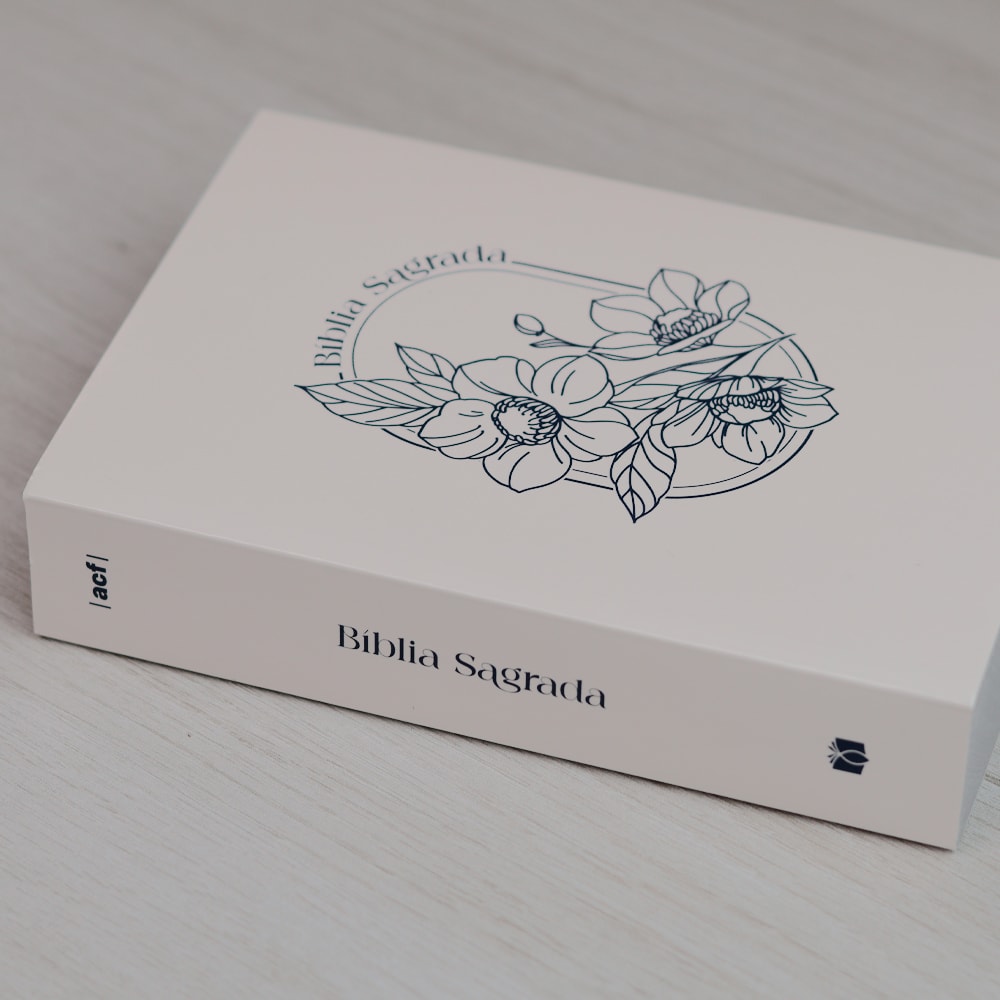 Bíblia Sagrada Flores | ACF | Letra Normal | Capa Brochura