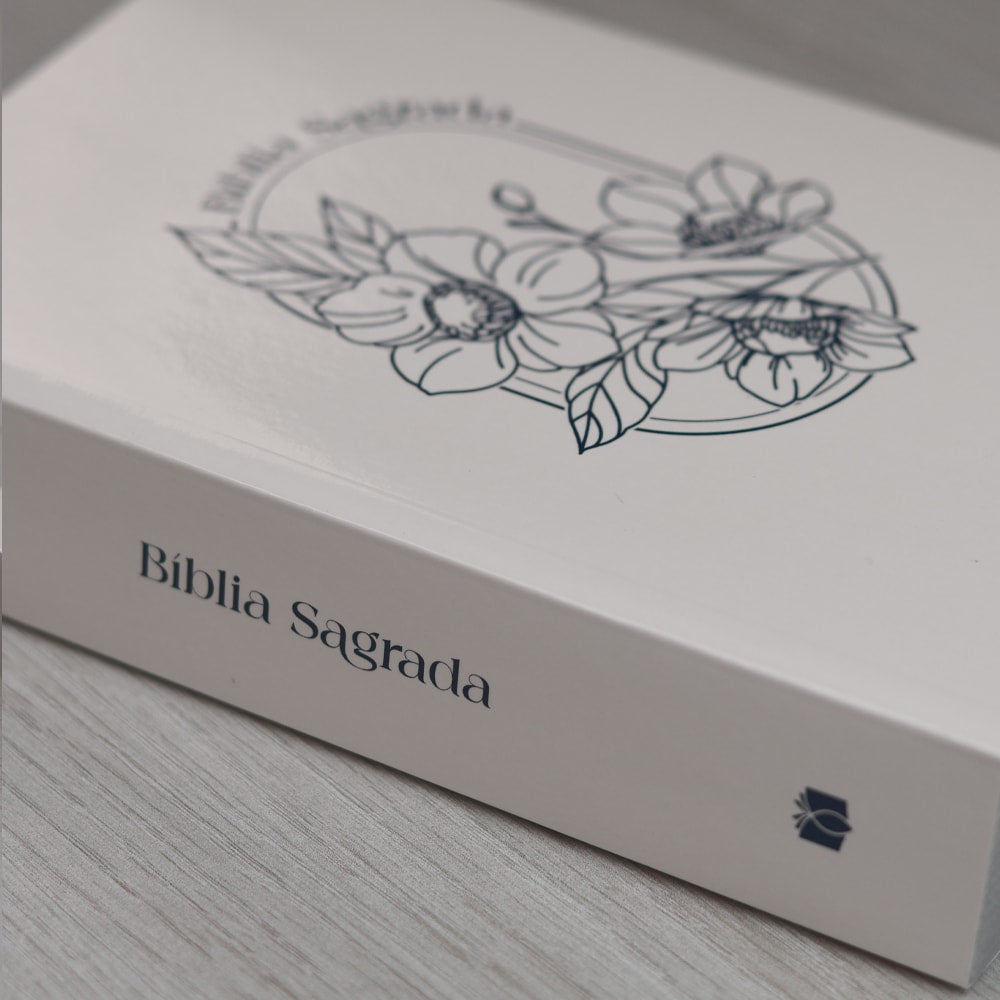Bíblia Sagrada Flores | ACF | Letra Normal | Capa Brochura