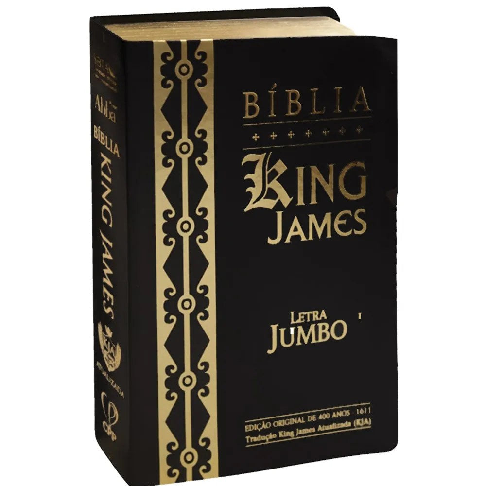 Bíblia King James Atualizada | Letra Jumbo | Capa Arabesco Preta