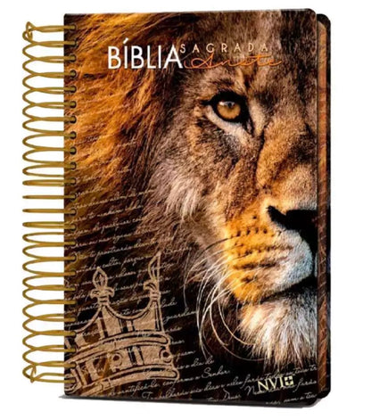 Bíblia Anote NVI espiral Leão