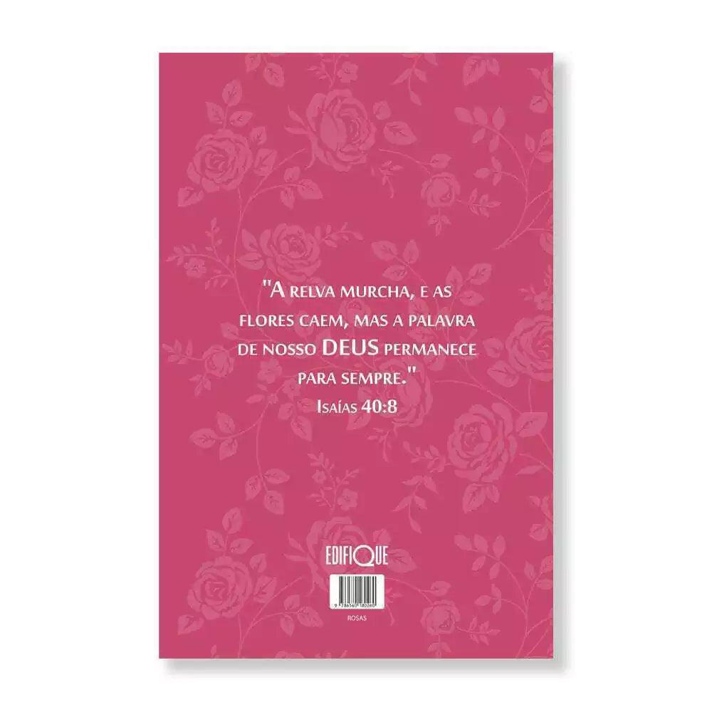 Bíblia Sagrada NVI Letra Média Brochura Rosas