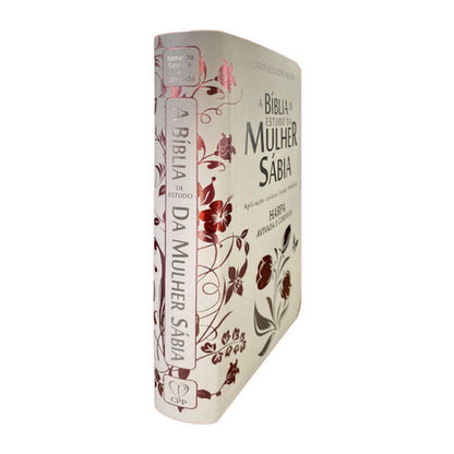 Biblia de Estudio de la Mujer Sabia | ARC | Arpa Avivada | Cubierta Lujo Magnolia Blanca (Pedido 30 a 45 días)