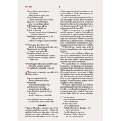 Bíblia Todo Dia com Espaço para Anotações | AM | Letra Normal | Capa Dura Retro