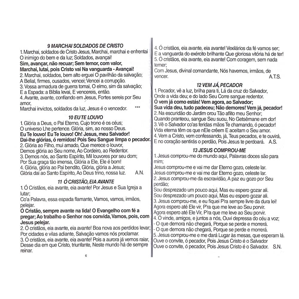 Harpa Letra Gigante Capa Brochura Leão Aquarela