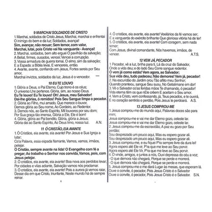 Harpa Letra Gigante Capa Brochura Leão Aquarela