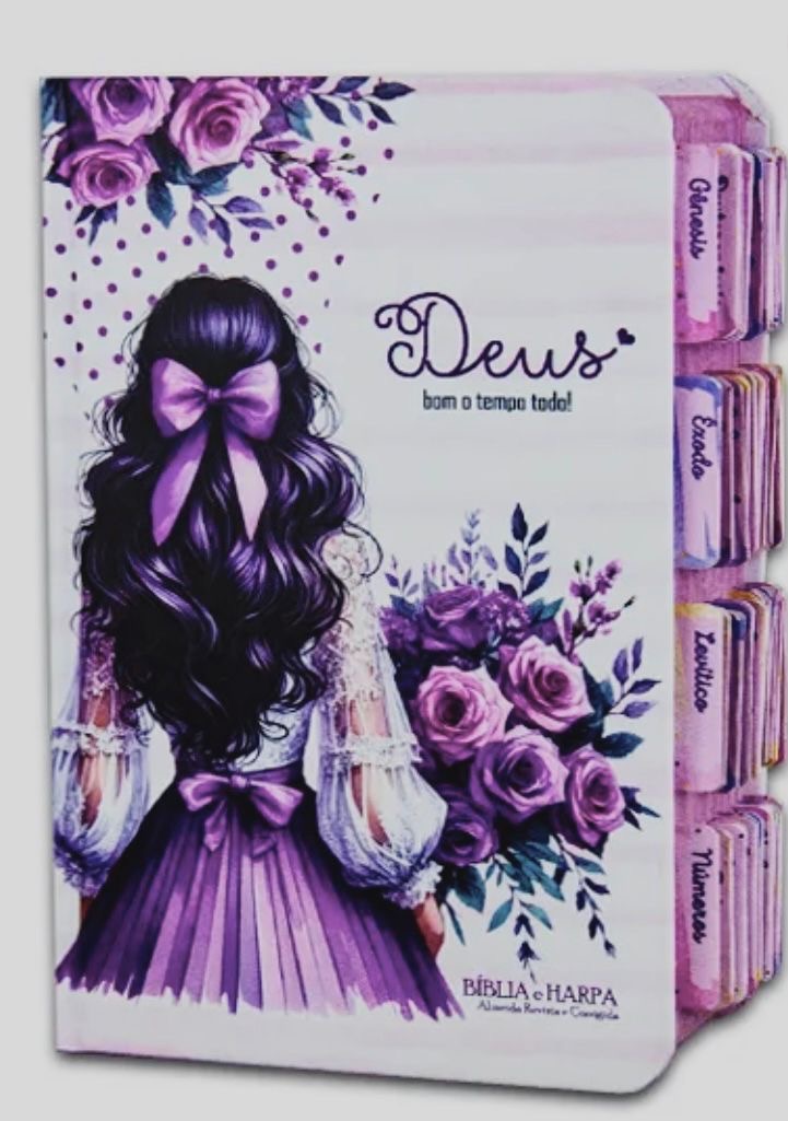 Bíblia Sagrada - Princesa do senhor Lilás - Abas