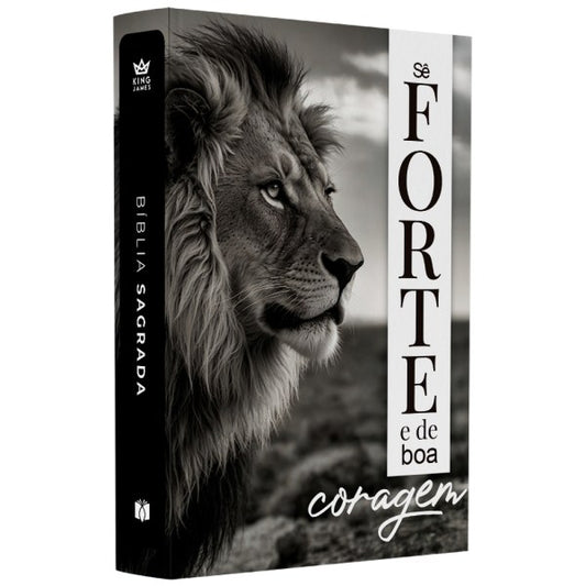 Bíblia Sagrada Se Forte e de Boa Coragem | King James | Letra Normal | Capa Brochura