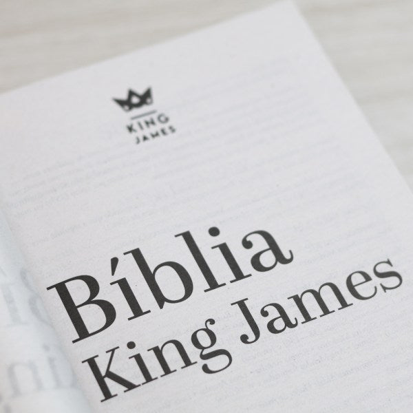 Bíblia Sagrada Se Forte e de Boa Coragem | King James | Letra Normal | Capa Brochura