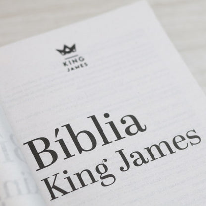 Bíblia Sagrada Se Forte e de Boa Coragem | King James | Letra Normal | Capa Brochura