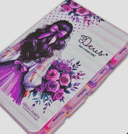 Bíblia Sagrada - Princesa do senhor Lilás - Abas