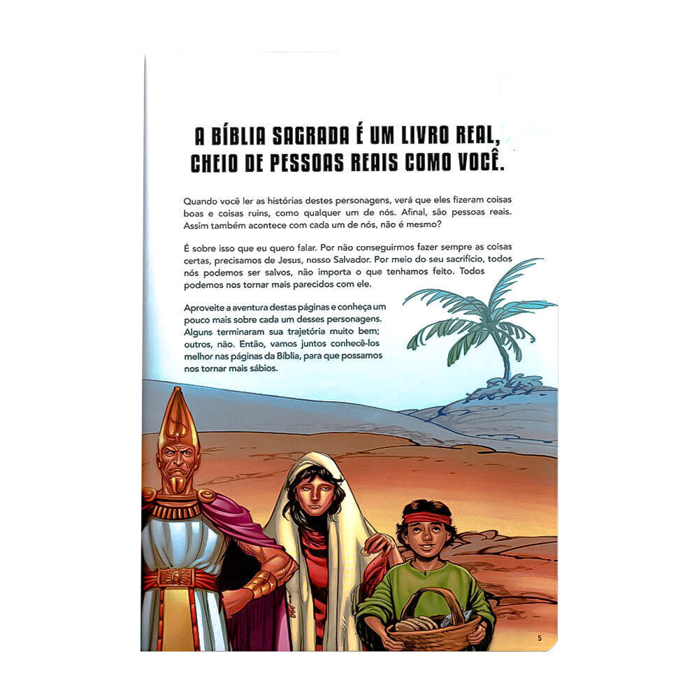 Livro Infantil Bíblia Em Ação Personagens