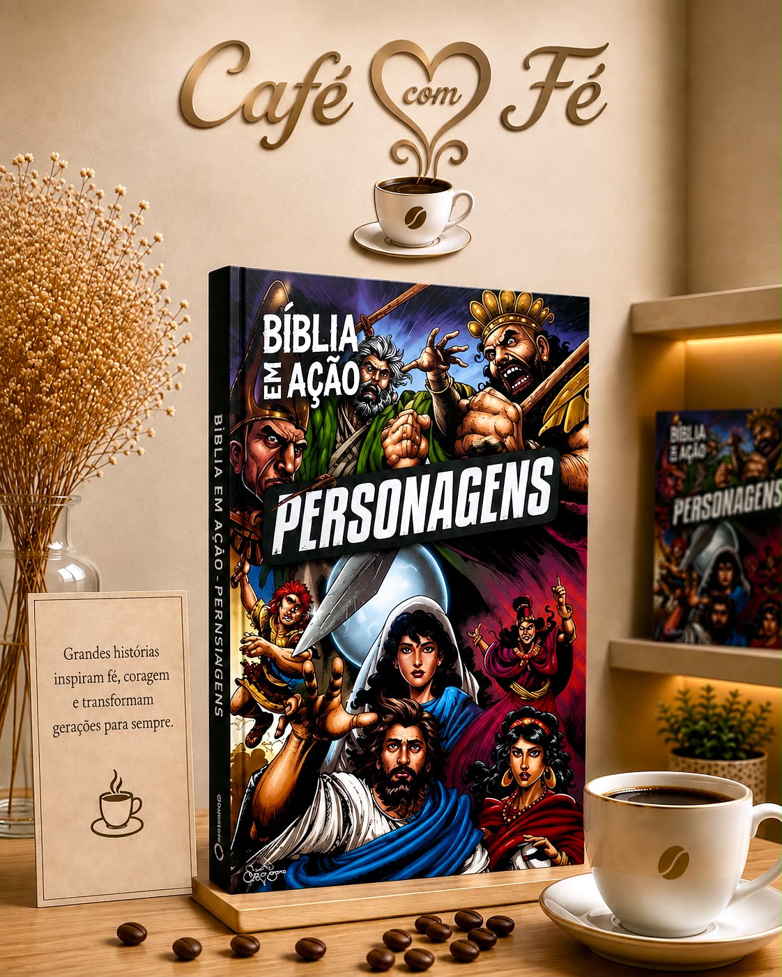 Livro Infantil Bíblia Em Ação Personagens