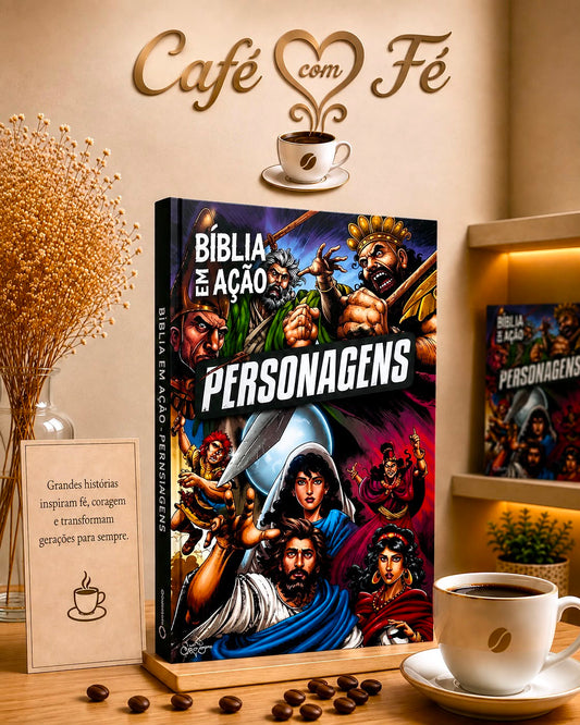 Livro Infantil Bíblia Em Ação Personagens
