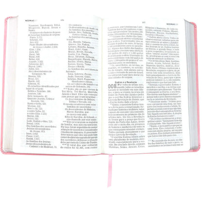 Bíblia Sagrada A Mensagem - Letra Gigante - Capa Luxo Rosa