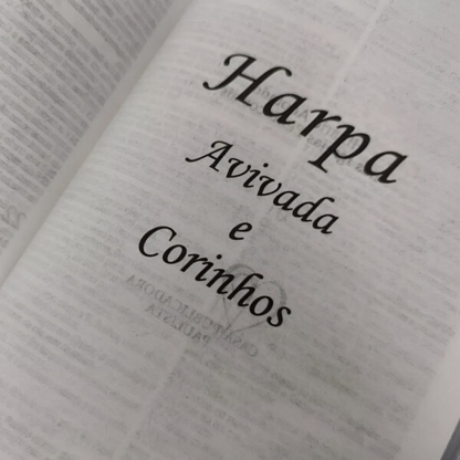 Bíblia Sagrada | ARC Slim | Capa Dura Rosas | Harpa e Corinhos